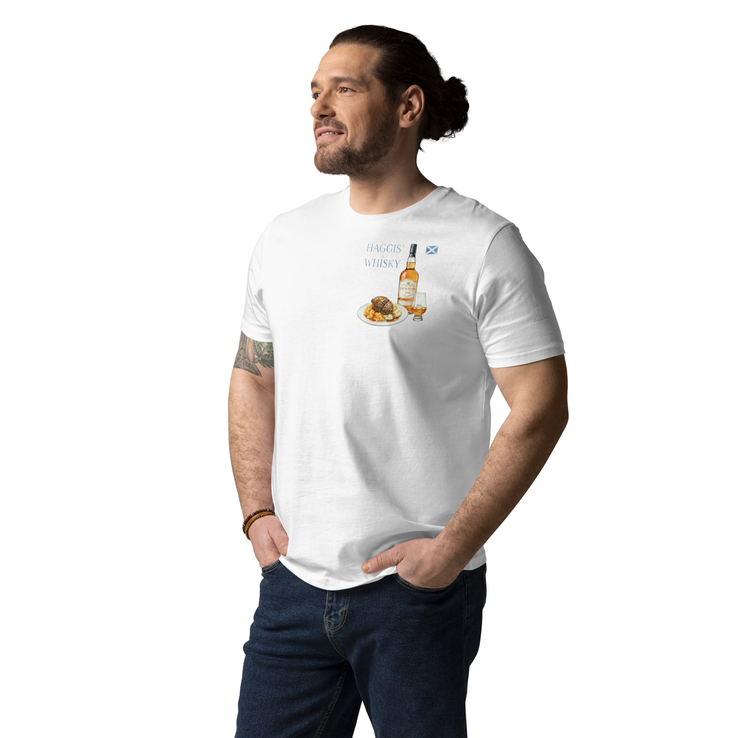 T-shirt - Highland Spirit: The Soul of Scotland - Haggis’ & Whisky