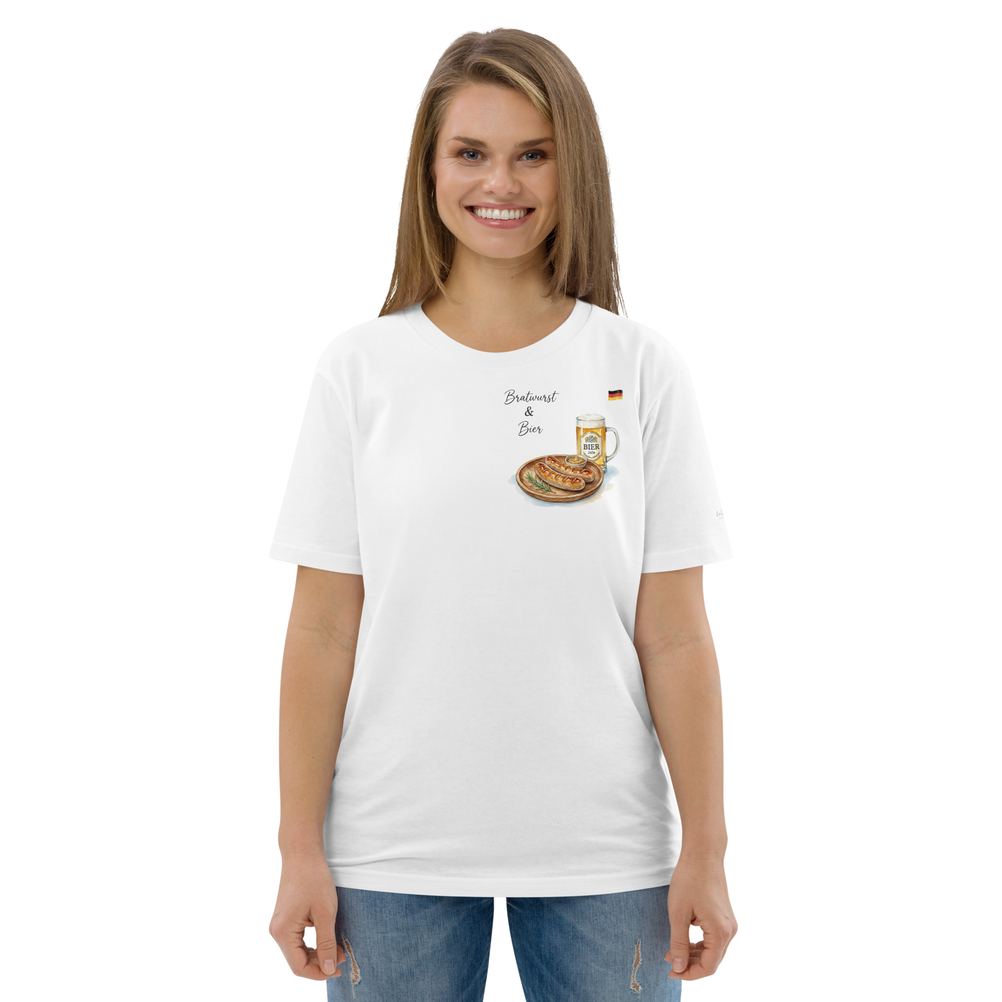 T-shirt - The Bavarian Savor - Bratwurst & Bier