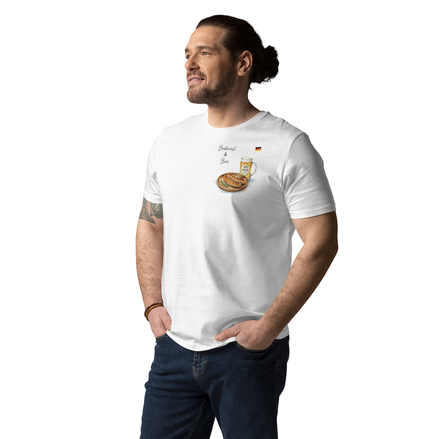 T-shirt - The Bavarian Savor - Bratwurst & Bier