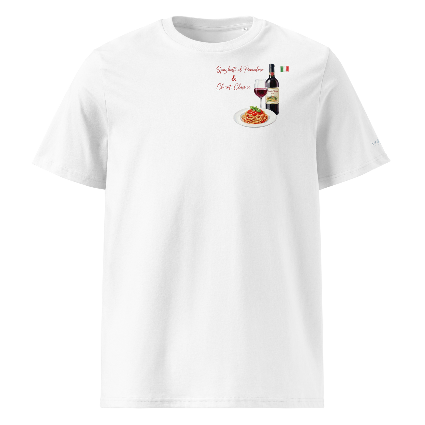 T-Shirt - The Mediterranean Icon - Spaghetti al pomodoro & Chianti Classico