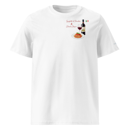 T-Shirt - The Mediterranean Icon - Spaghetti al pomodoro & Chianti Classico